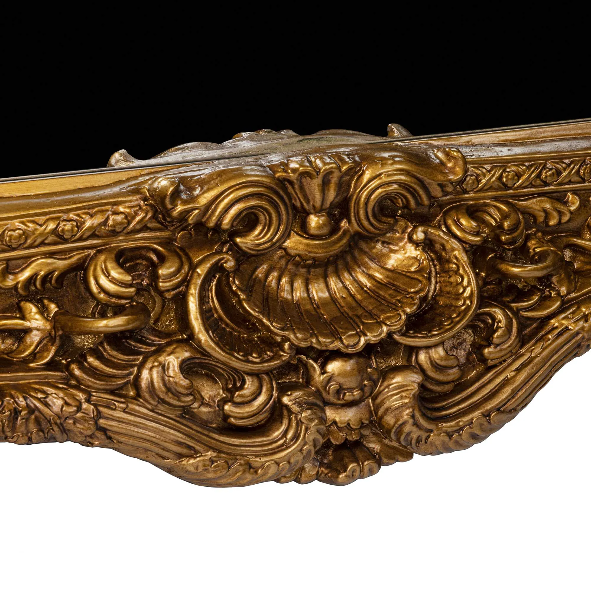 Jättestor Spegel Helkropp 168x228cm Guld Prince Charles