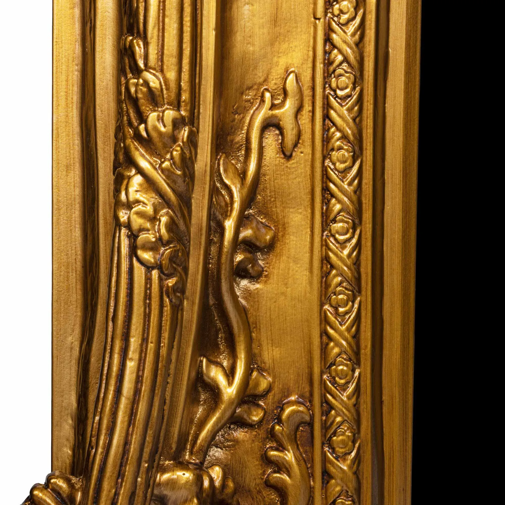 Jättestor Spegel Helkropp 168x228cm Guld Prince Charles