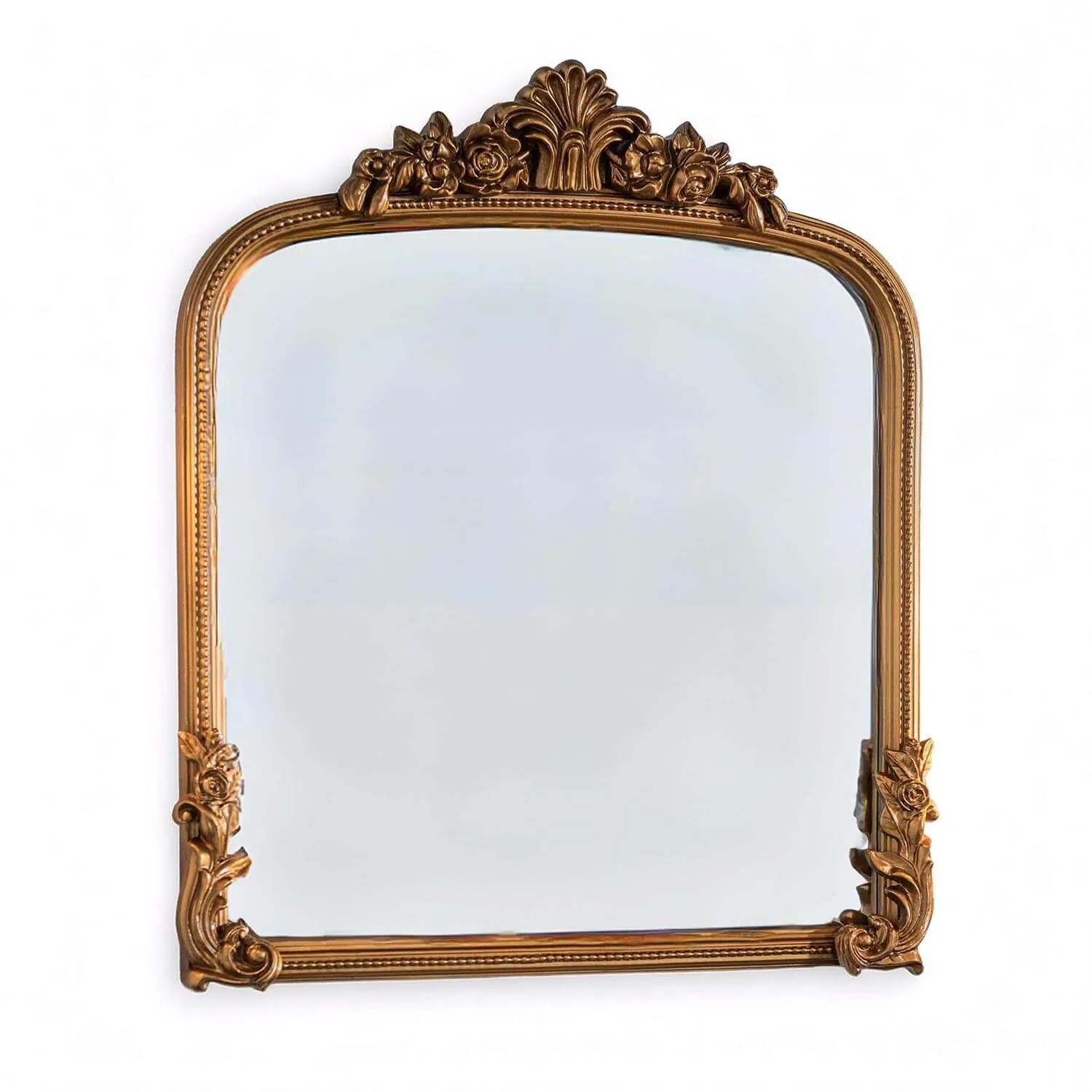 Guldspegel valvformad 80x88cm - Mary