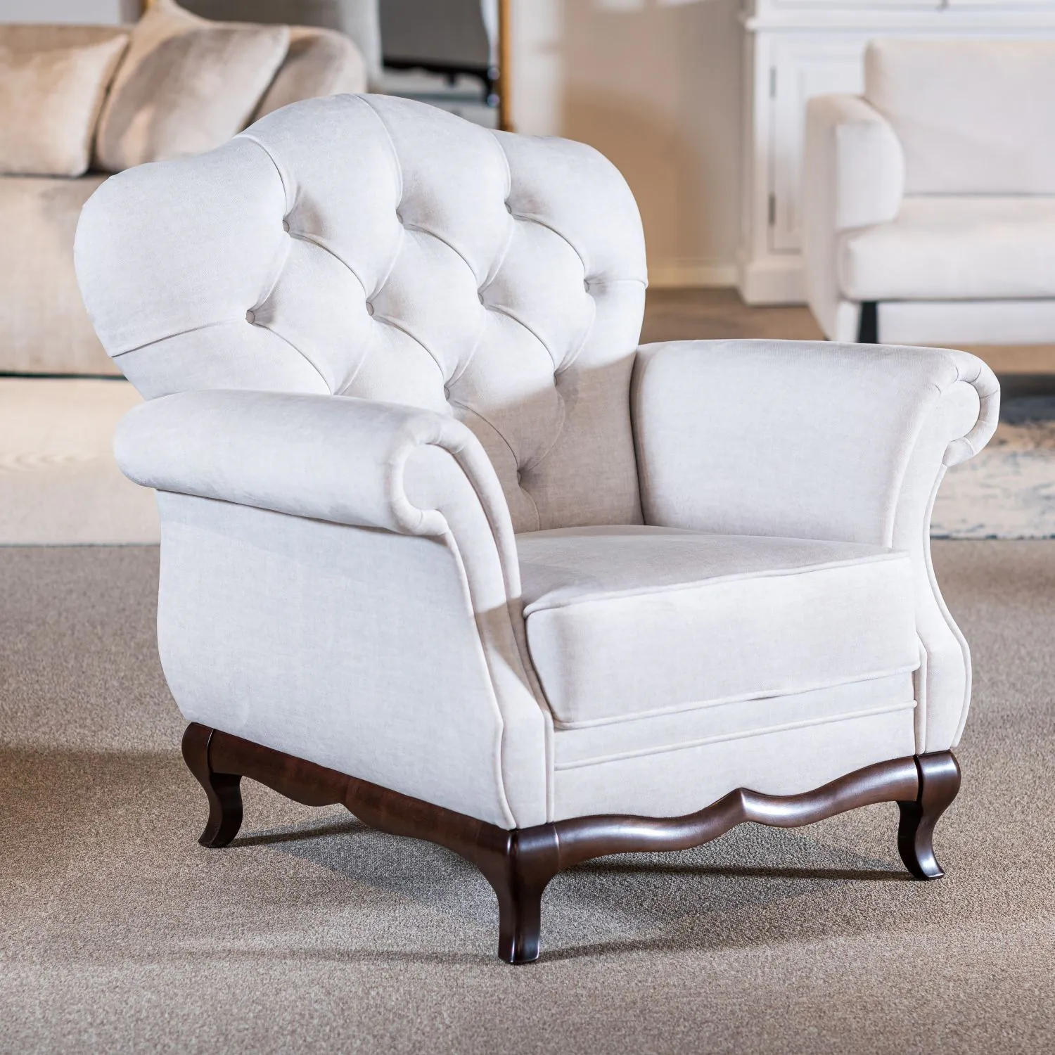 Fåtölj Sand - Chesterfield