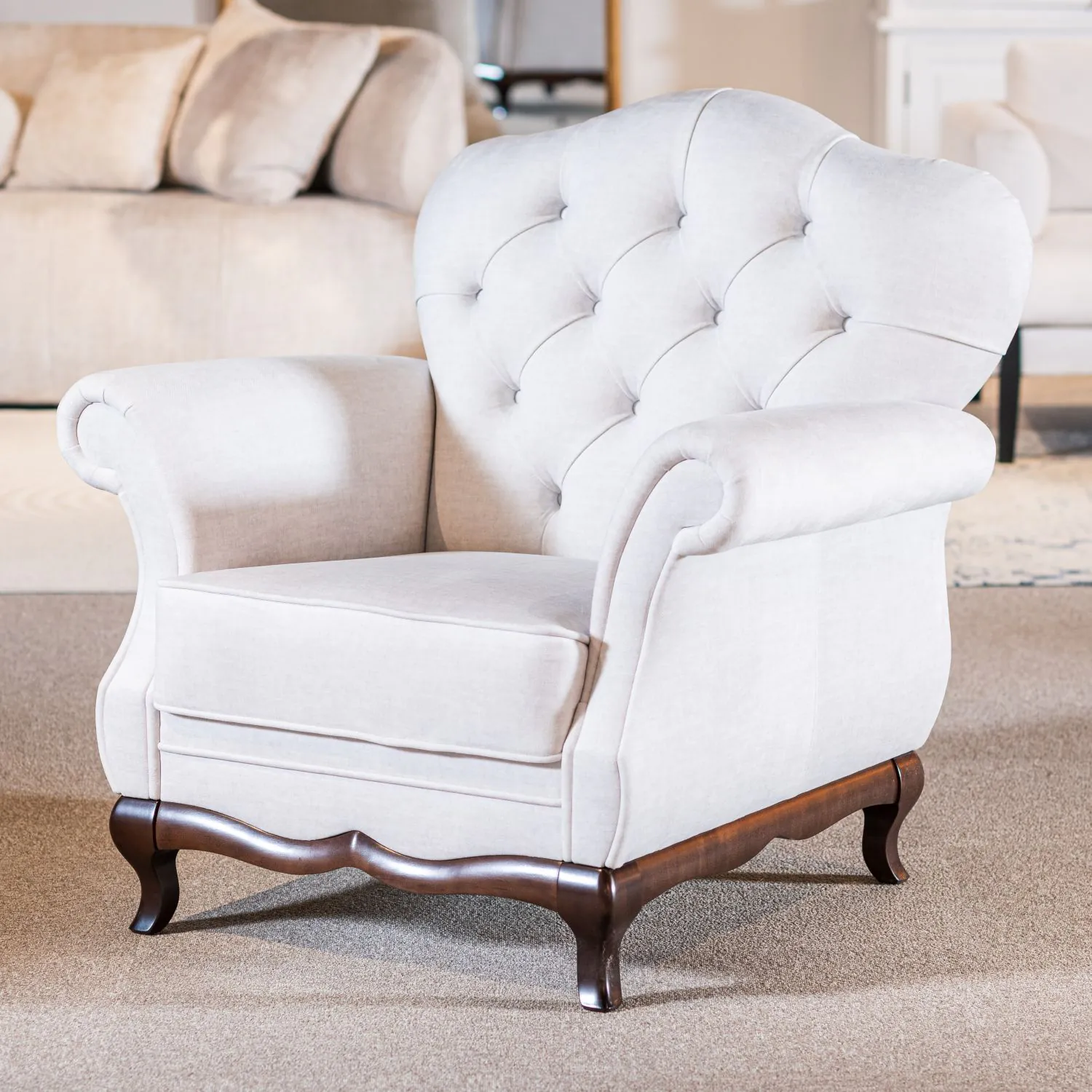 Fåtölj Sand - Chesterfield