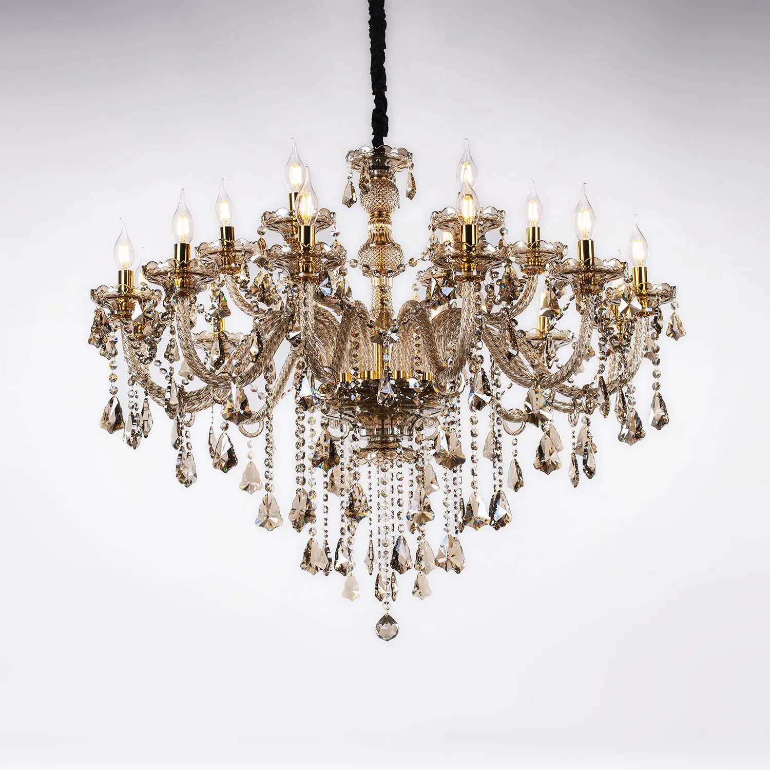 Kristallkrona Ø100cm Cognac - Genéve