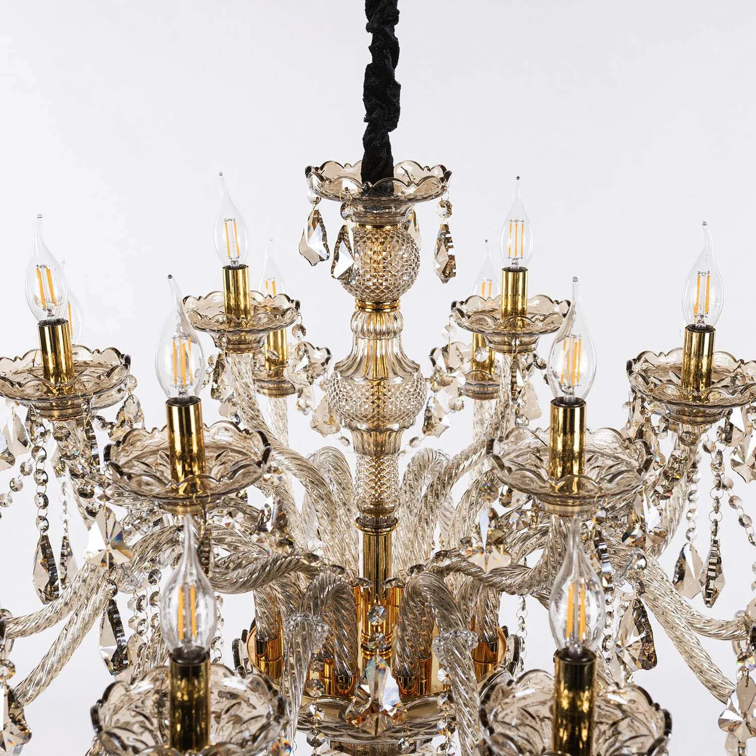Kristallkrona Ø100cm Cognac - Genéve