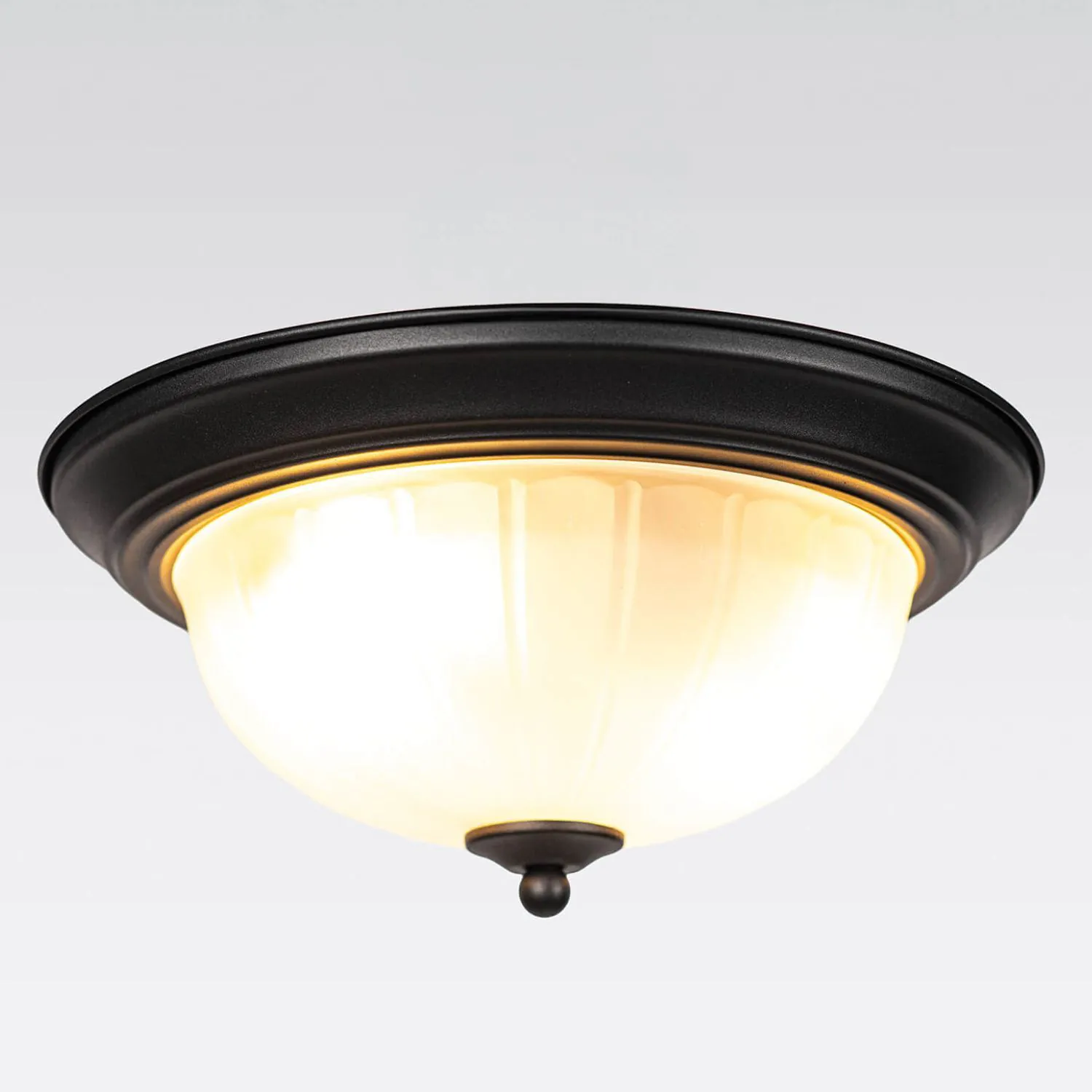 Takplafond Ø33cm Rustik Svart - Monterey