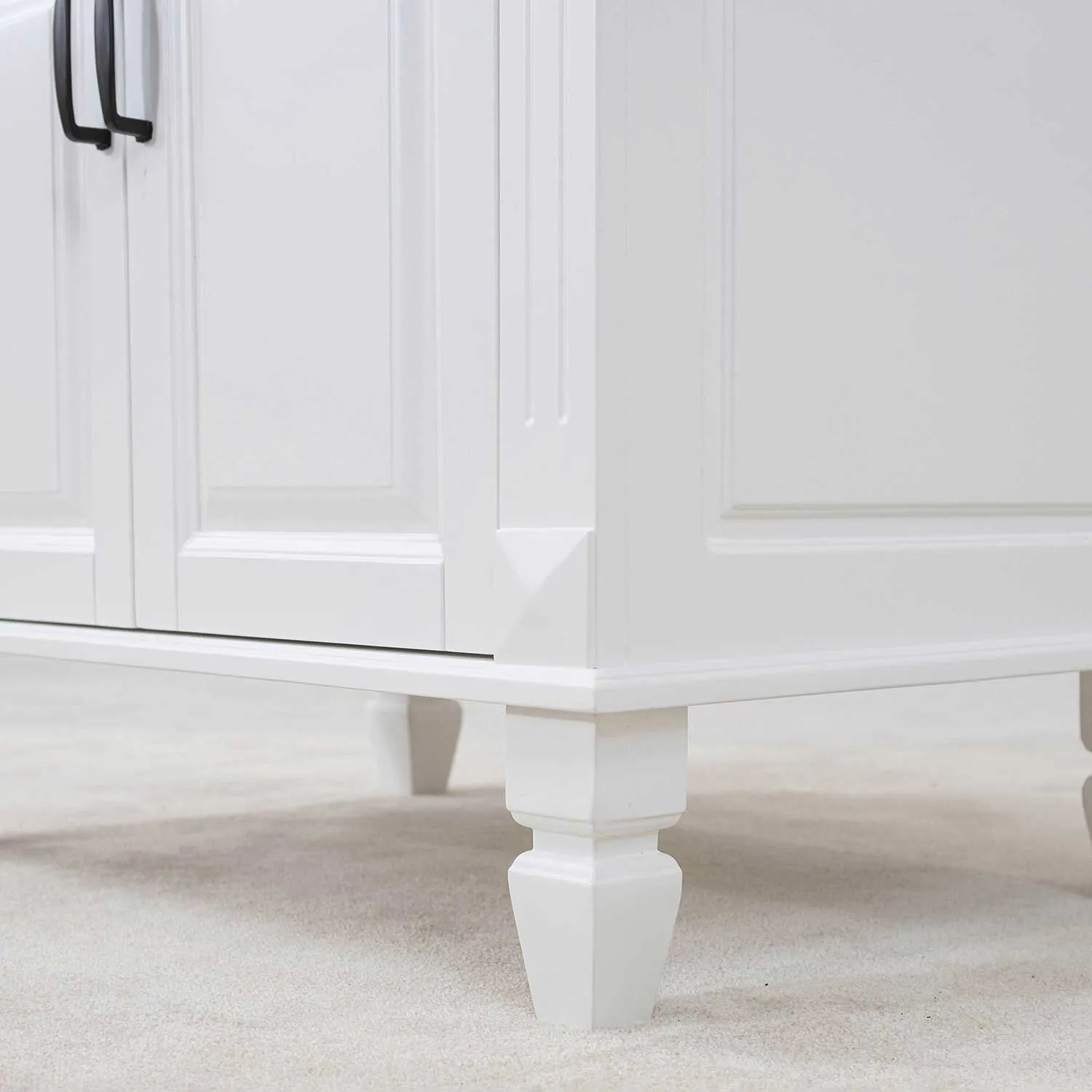 Kommod Badrum 80cm Nashville Vit - Vit Marmor