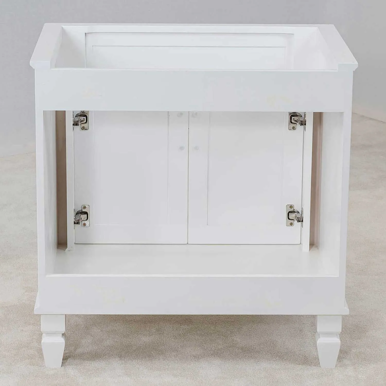Kommod Badrum 80cm Nashville Vit - Vit Marmor