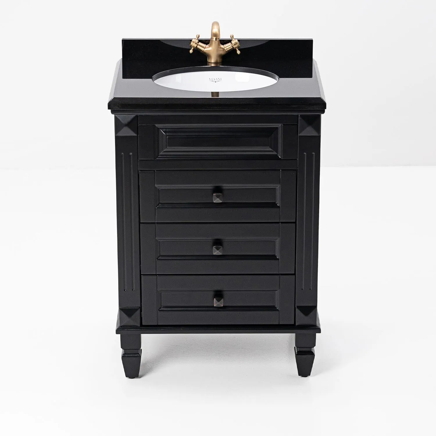 Kommod Badrum 60cm Nashville Svart - Svart Granit