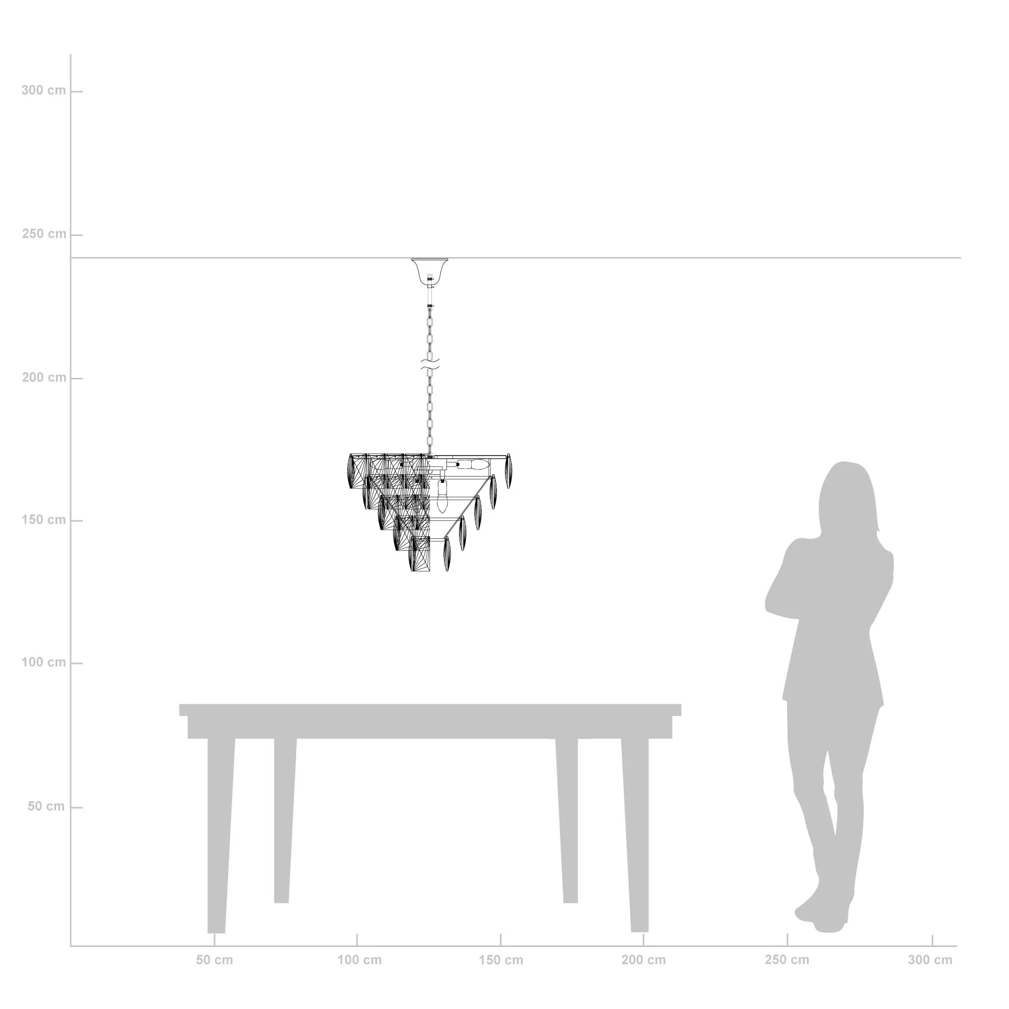 Kristallkrona Barcelona Mässing Ø 60cm