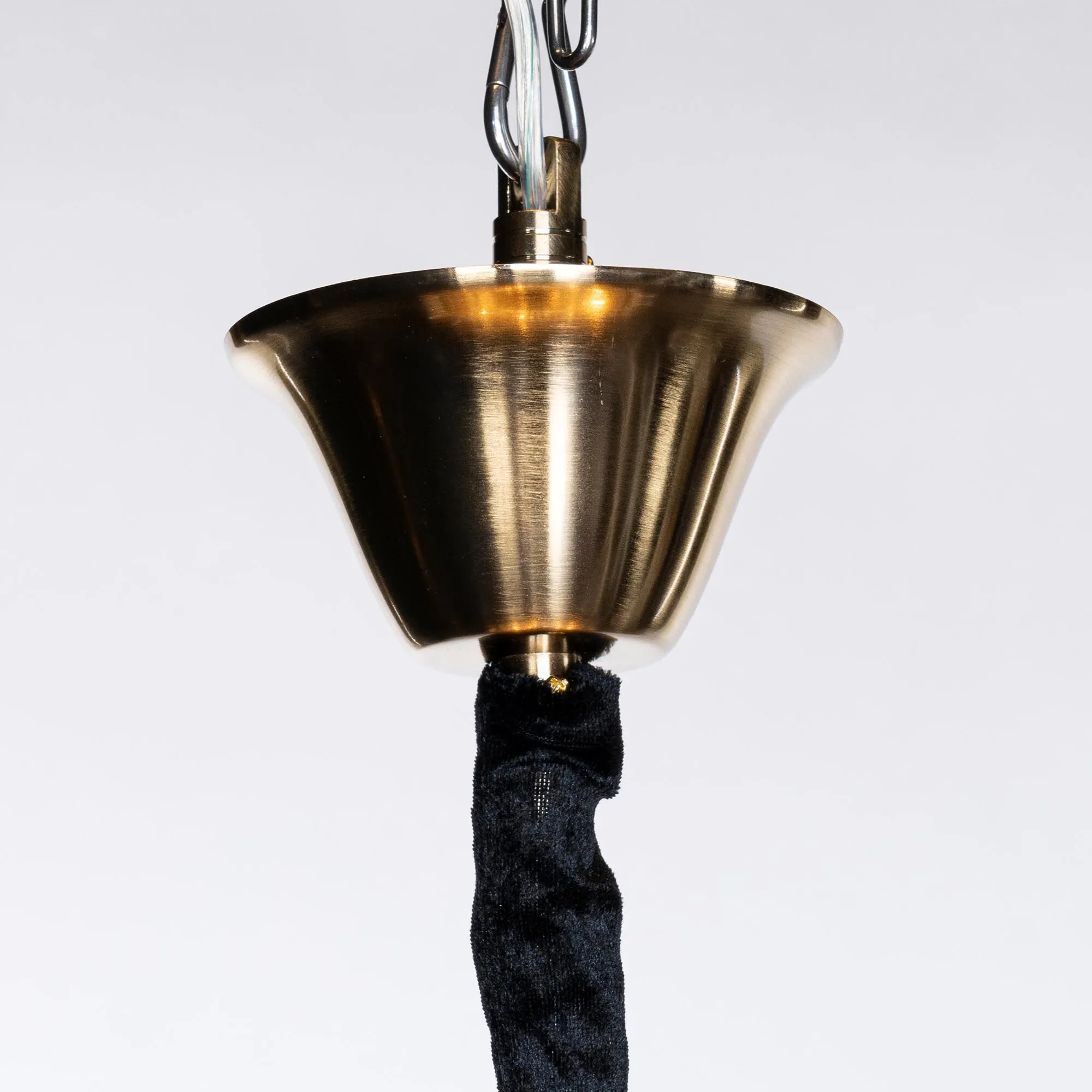 Stor Kristallkrona Ø92xH145cm Grand Mässing