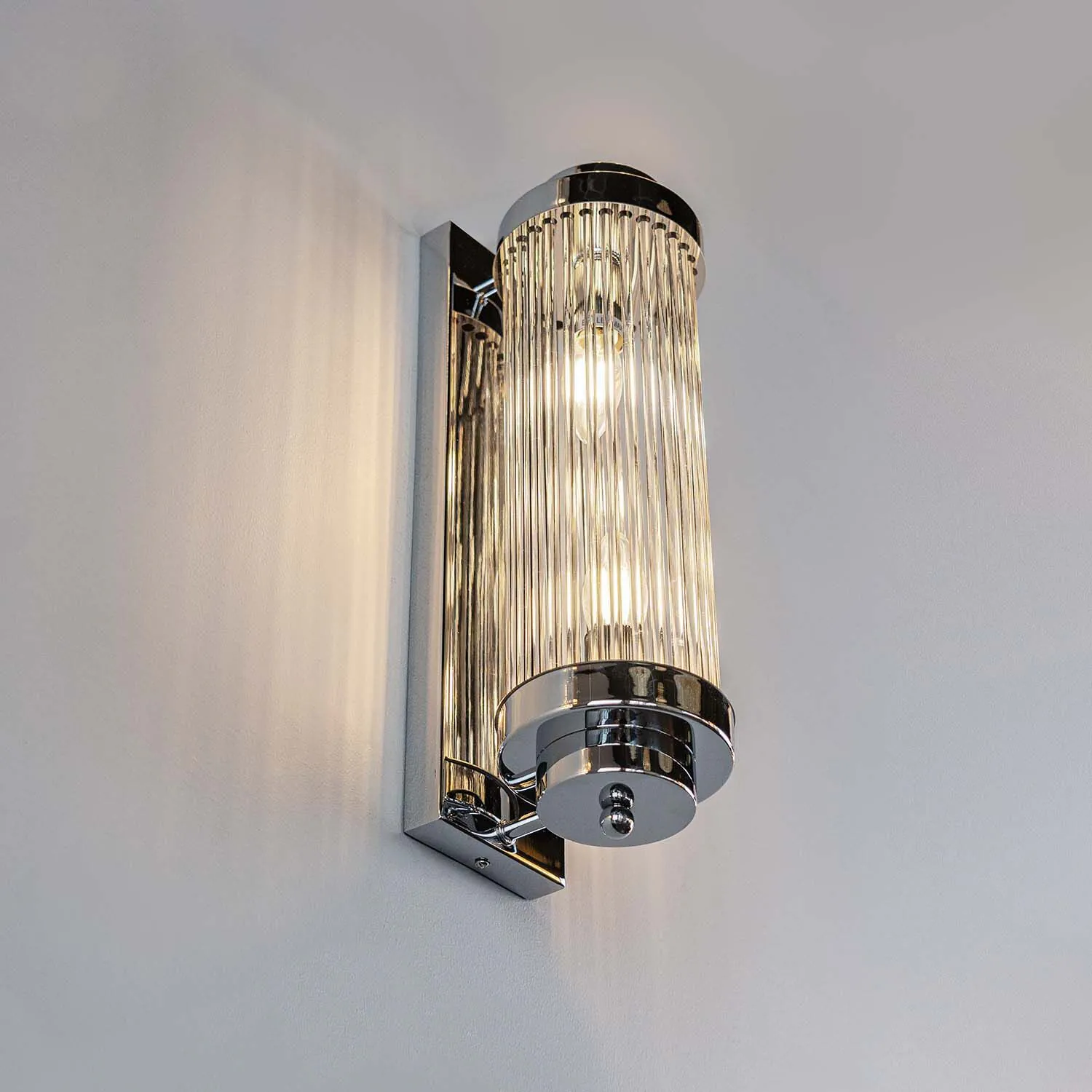 Kristall Vägglampa Nice Krom H40cm