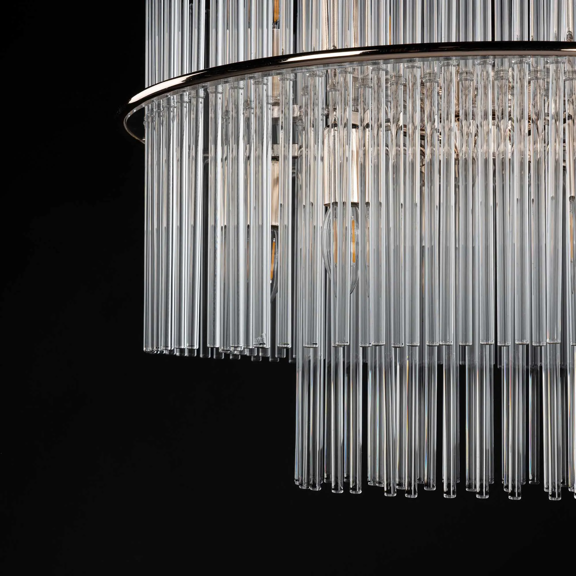 Taklampa Kristall Ø60cm Milan Guld
