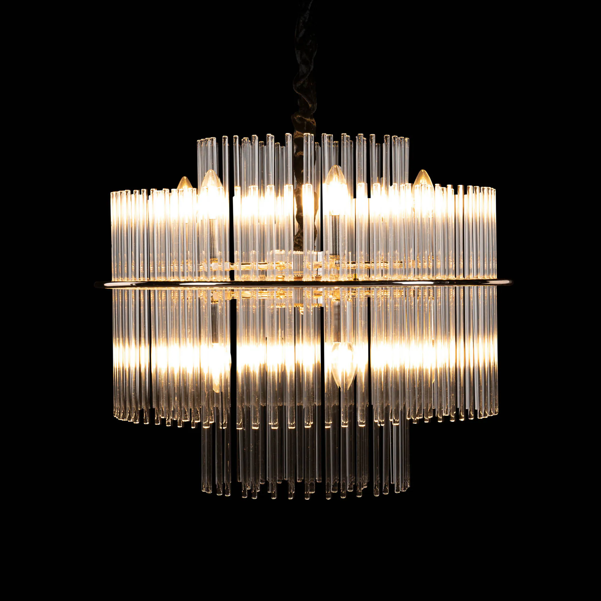 Taklampa Kristall Ø60cm Milan Guld