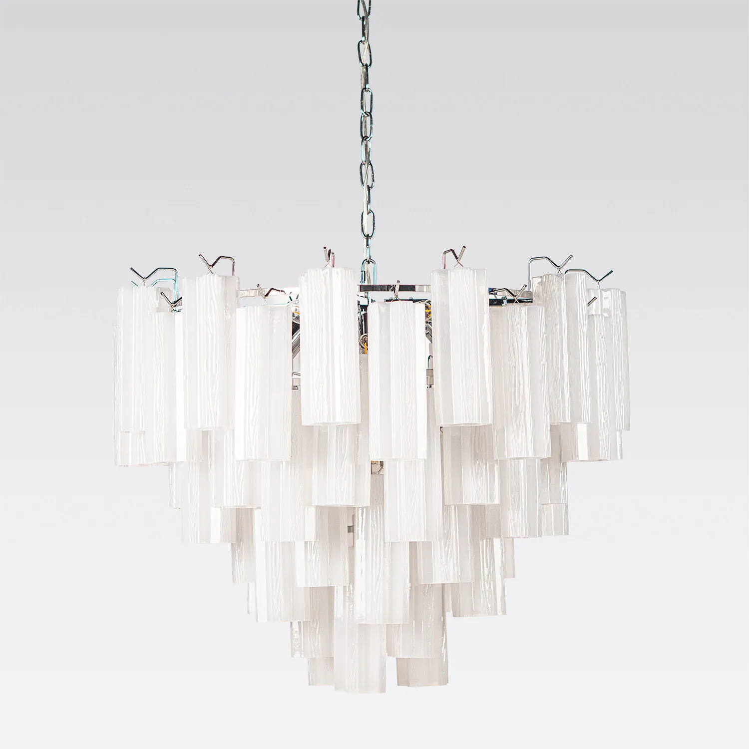 Kristallkrona Ø75cm Krom/Opal - Cagliari