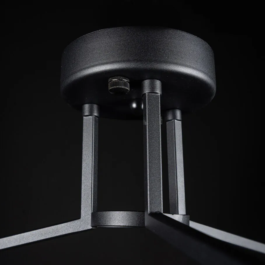 Kristall Lampa Ø46cm Svart Kristall - Budapest
