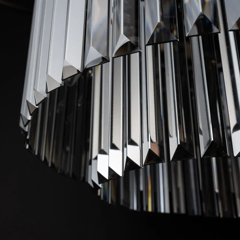 Kristall Lampa Ø46cm Svart Kristall - Budapest