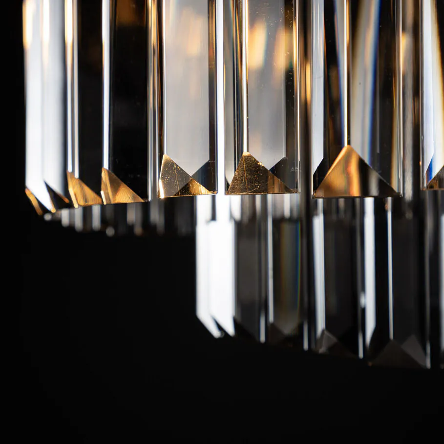 Kristall Lampa Ø46cm Svart Kristall - Budapest
