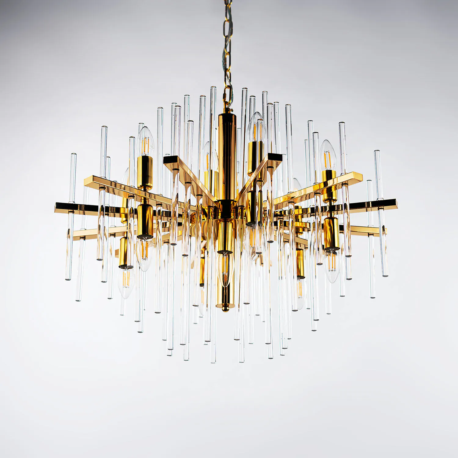 Modern Kristallkrona Ø65cm Vienna Guld