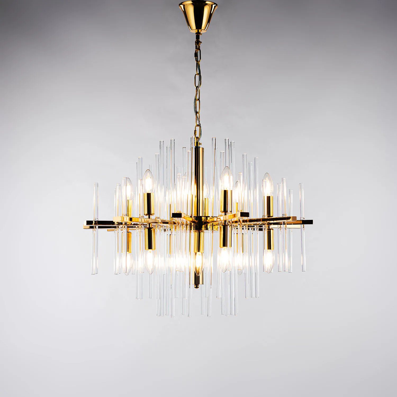 Modern Kristallkrona Ø65cm Vienna Guld
