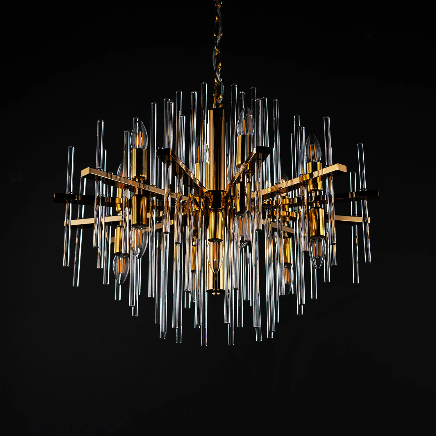 Modern Kristallkrona Ø65cm Vienna Guld