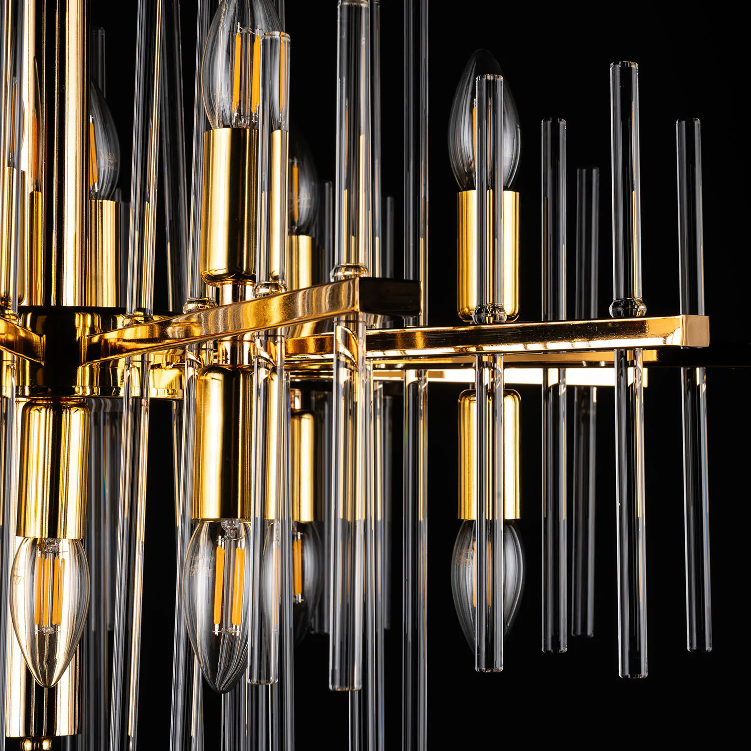 Modern Kristallkrona Ø65cm Vienna Guld