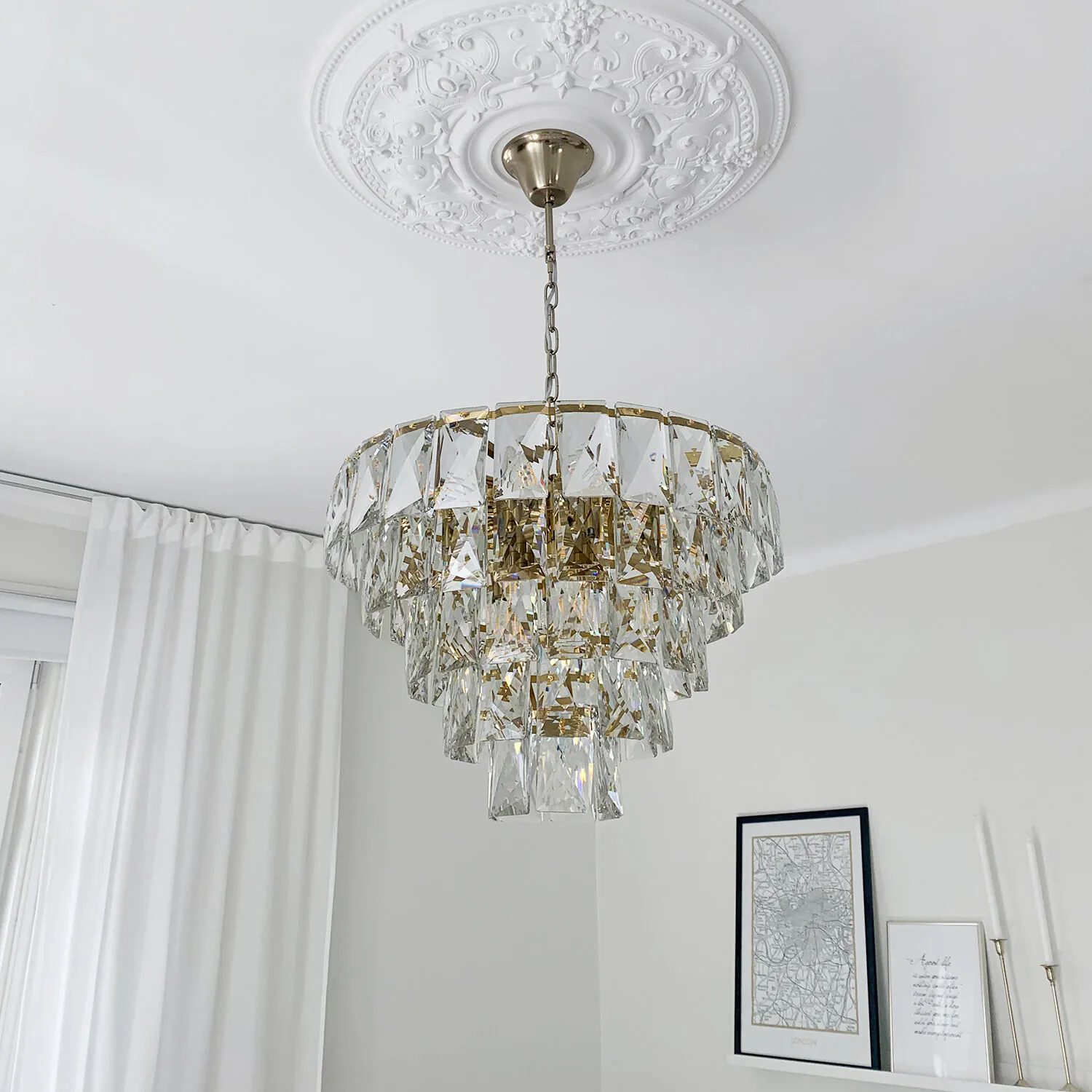 Kristallkrona Barcelona Mässing Ø 60cm