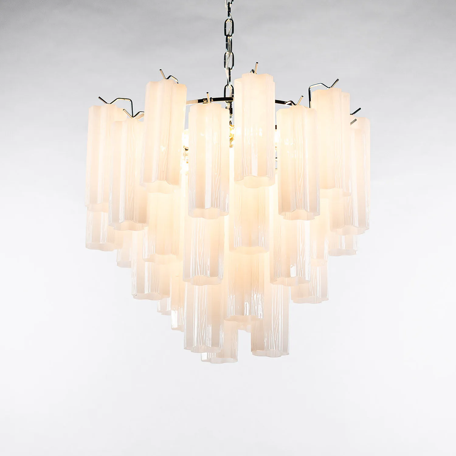 Kristallkrona Ø58xH50cm Opal/Krom - Cagliari