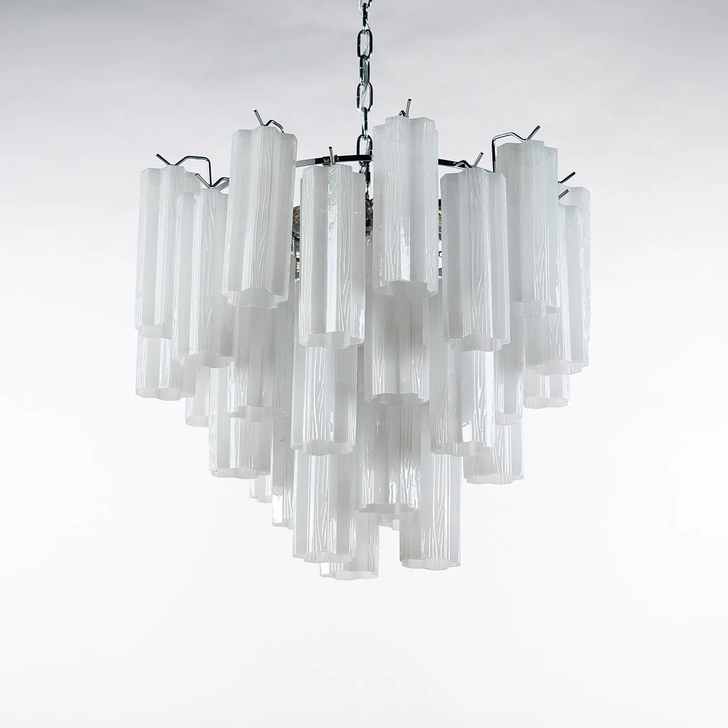 Kristallkrona Ø58xH50cm Opal/Krom - Cagliari