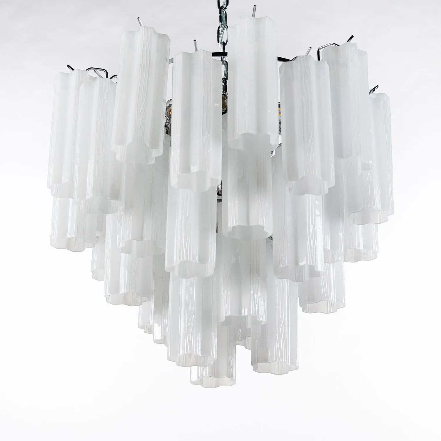 Kristallkrona Ø58xH50cm Opal/Krom - Cagliari