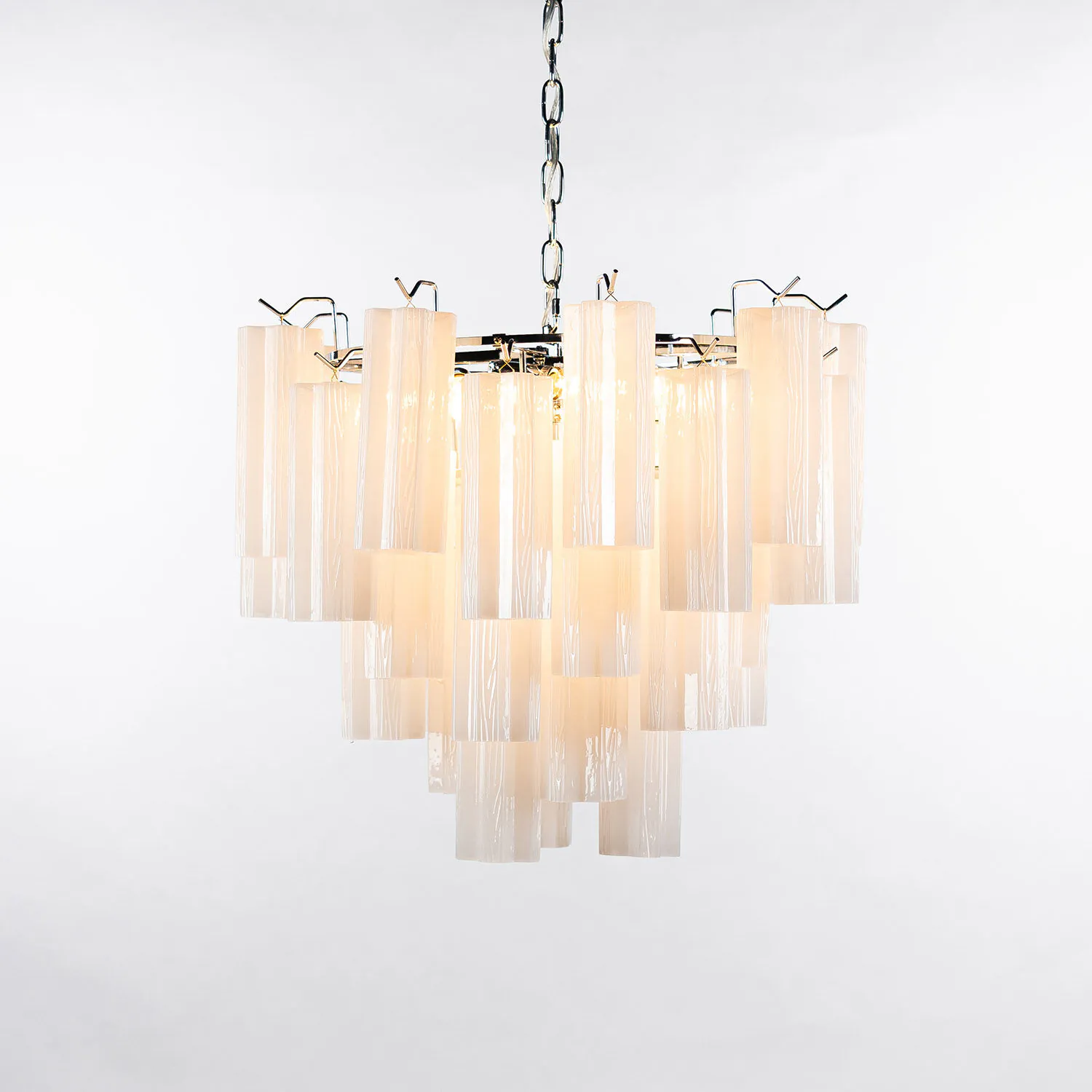 Kristallkrona Ø58xH50cm Opal/Krom - Cagliari