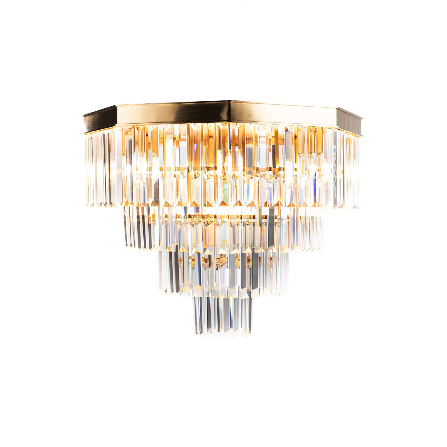 Plafond Kristall Hannover Guld Ø 60cm