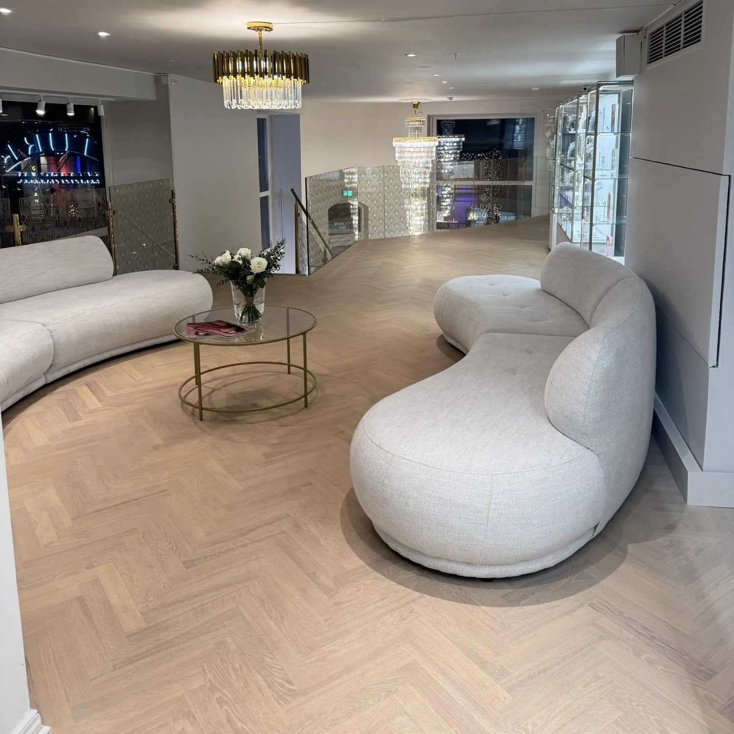 Soffa 3-sits XL 350cm Greige - Bel Air