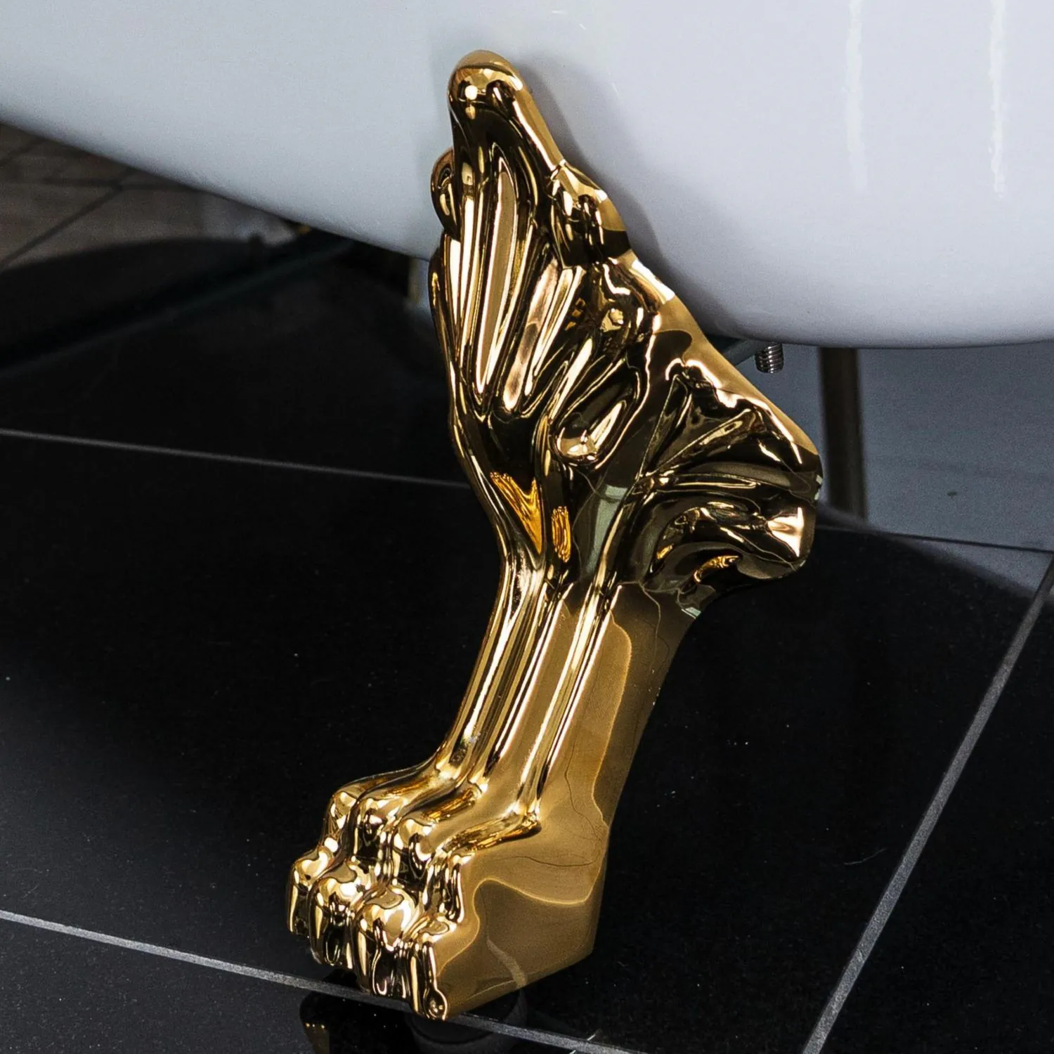 Badkar 170cm Vit Tassar Guld - The Classic