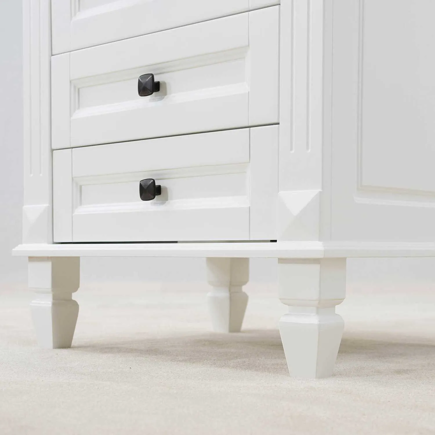 Kommod Badrum 60cm Nashville Vit - Vit Marmor