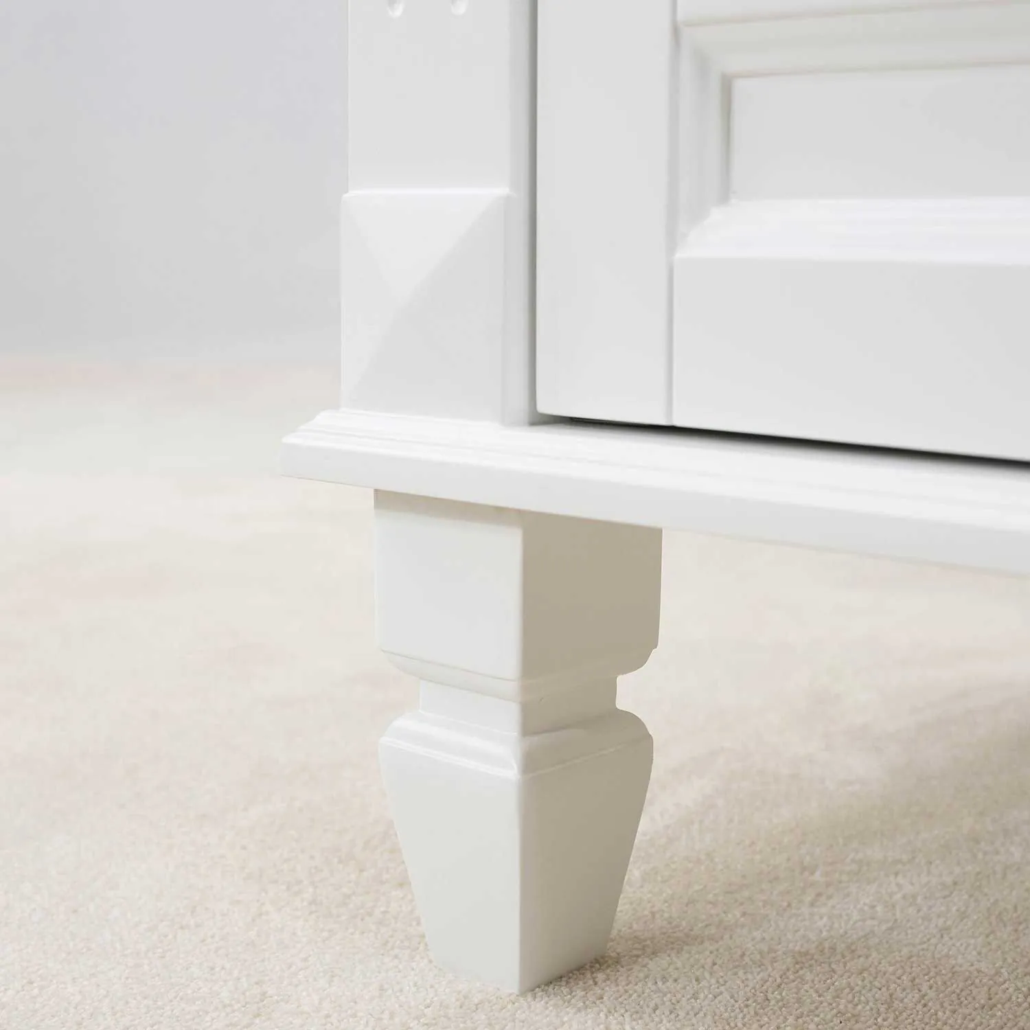 Kommod Badrum 60cm Nashville Vit - Vit Marmor