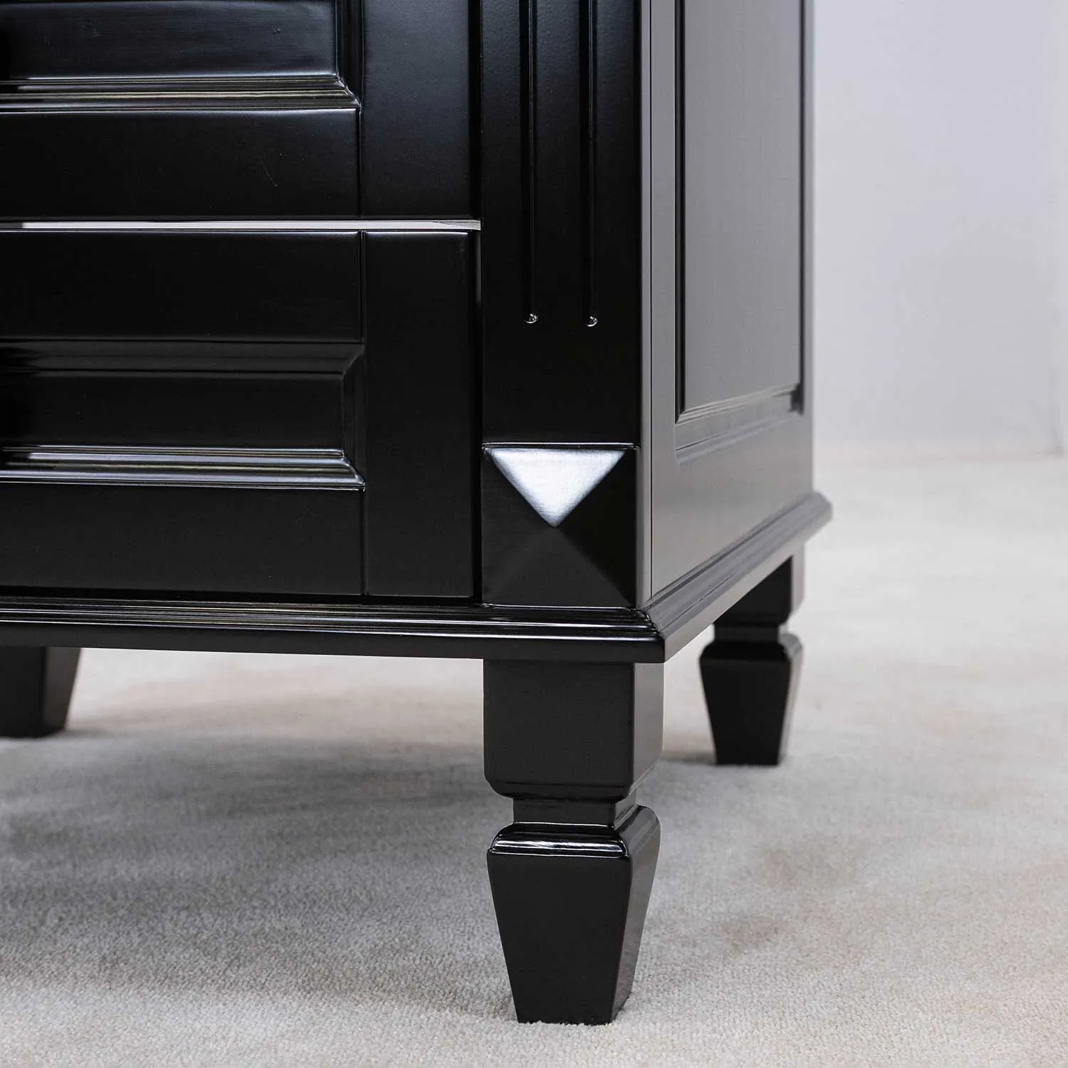 Kommod Badrum 60cm Nashville Svart - Svart Granit