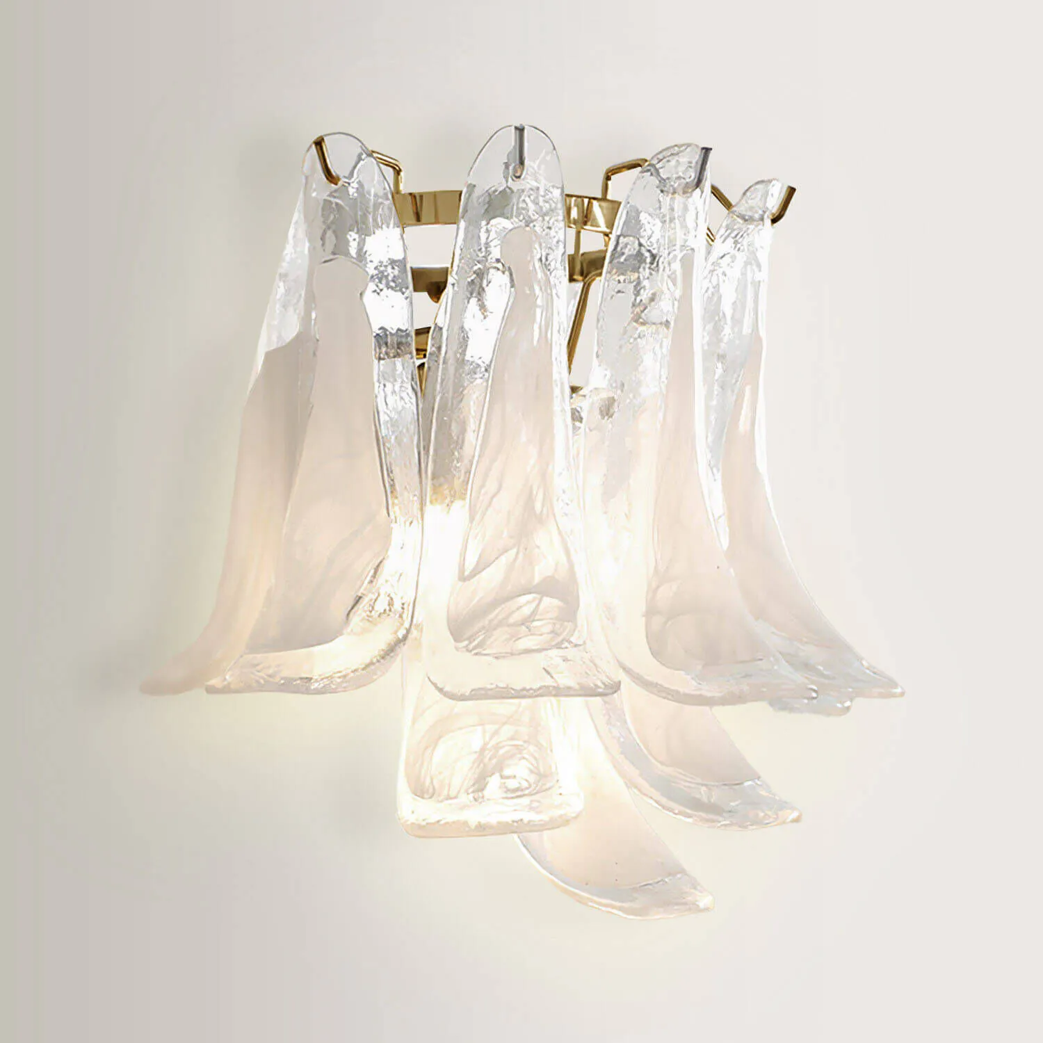 Vägglampa Kristall Klar/Mässing - Livorno