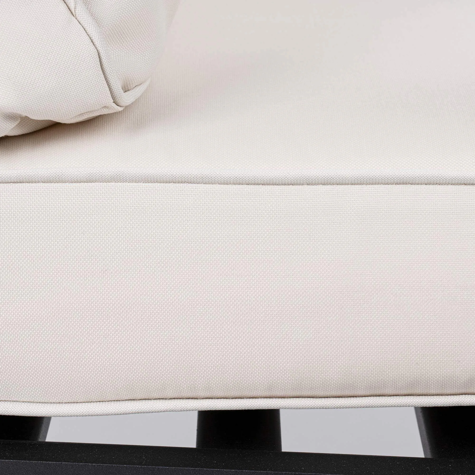 Loungefåtölj Svart 2-pack Aluminium Florence