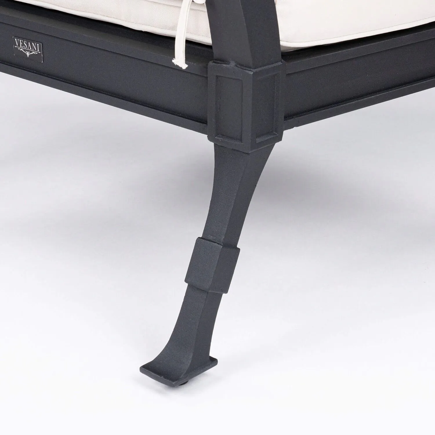 Loungeset Svart Aluminium 2-pers - St Tropez