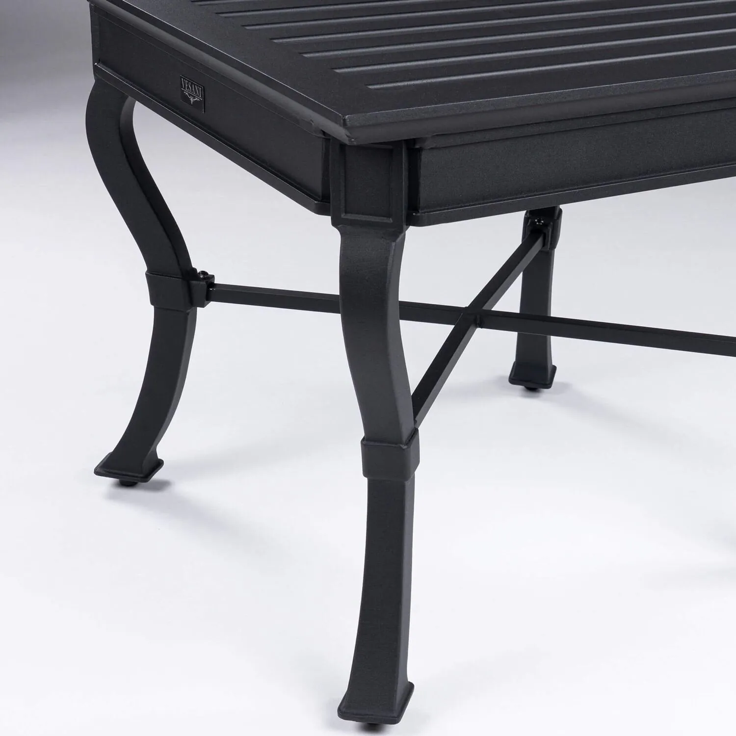 Loungeset Svart Aluminium 2-pers - St Tropez