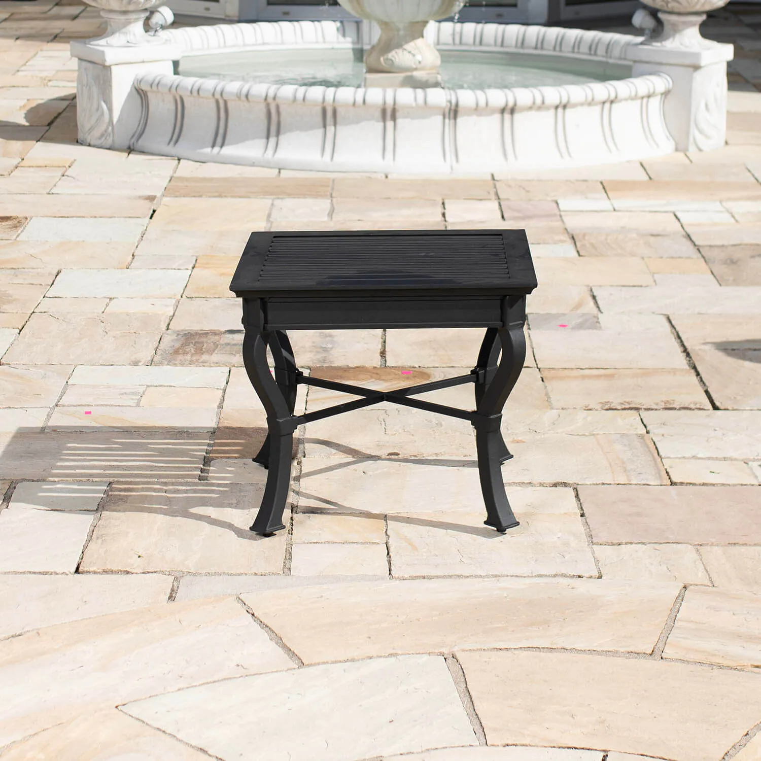 Loungeset Svart Aluminium 2-pers - St Tropez