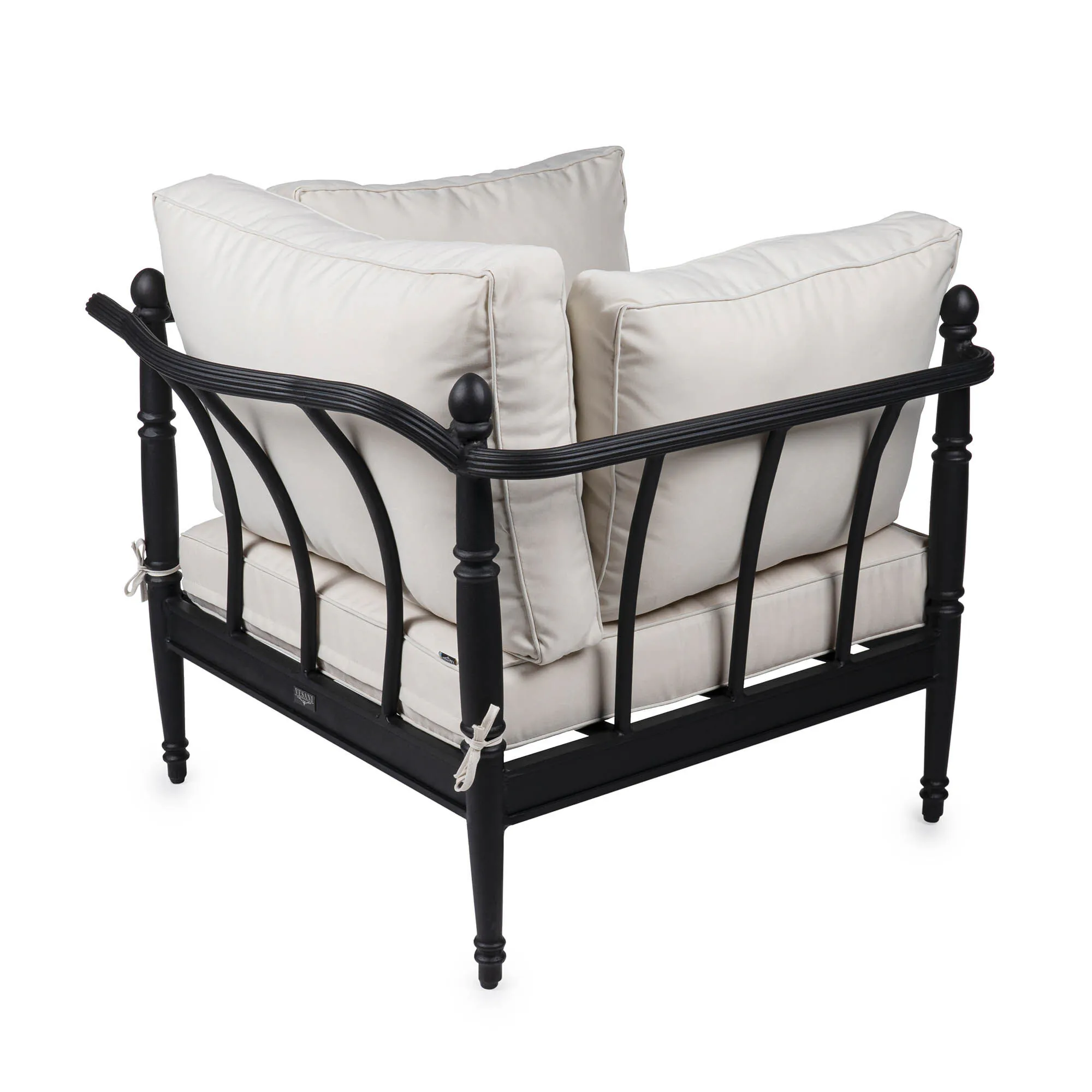 Loungeset Svart Aluminium 2-pers - Capri