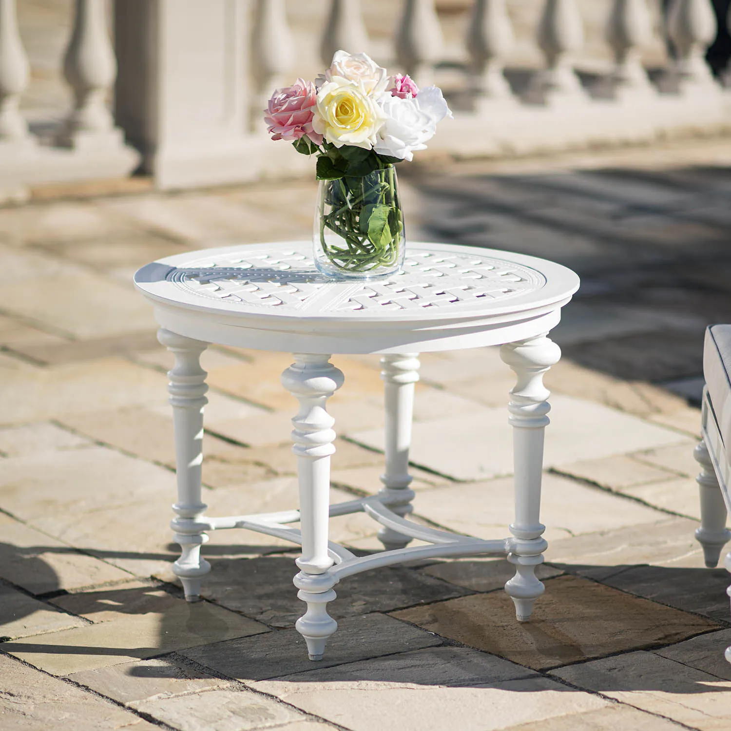 Loungegrupp Vit Aluminium 2-pers - Florence
