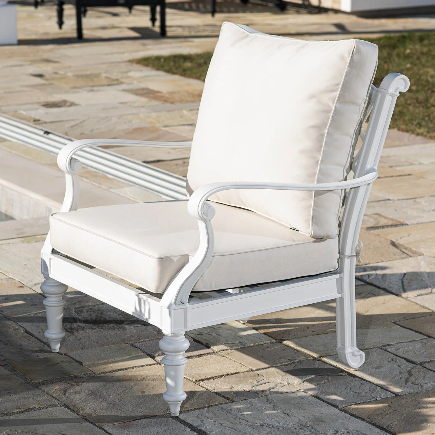 Loungegrupp Vit Aluminium 2-pers - Florence