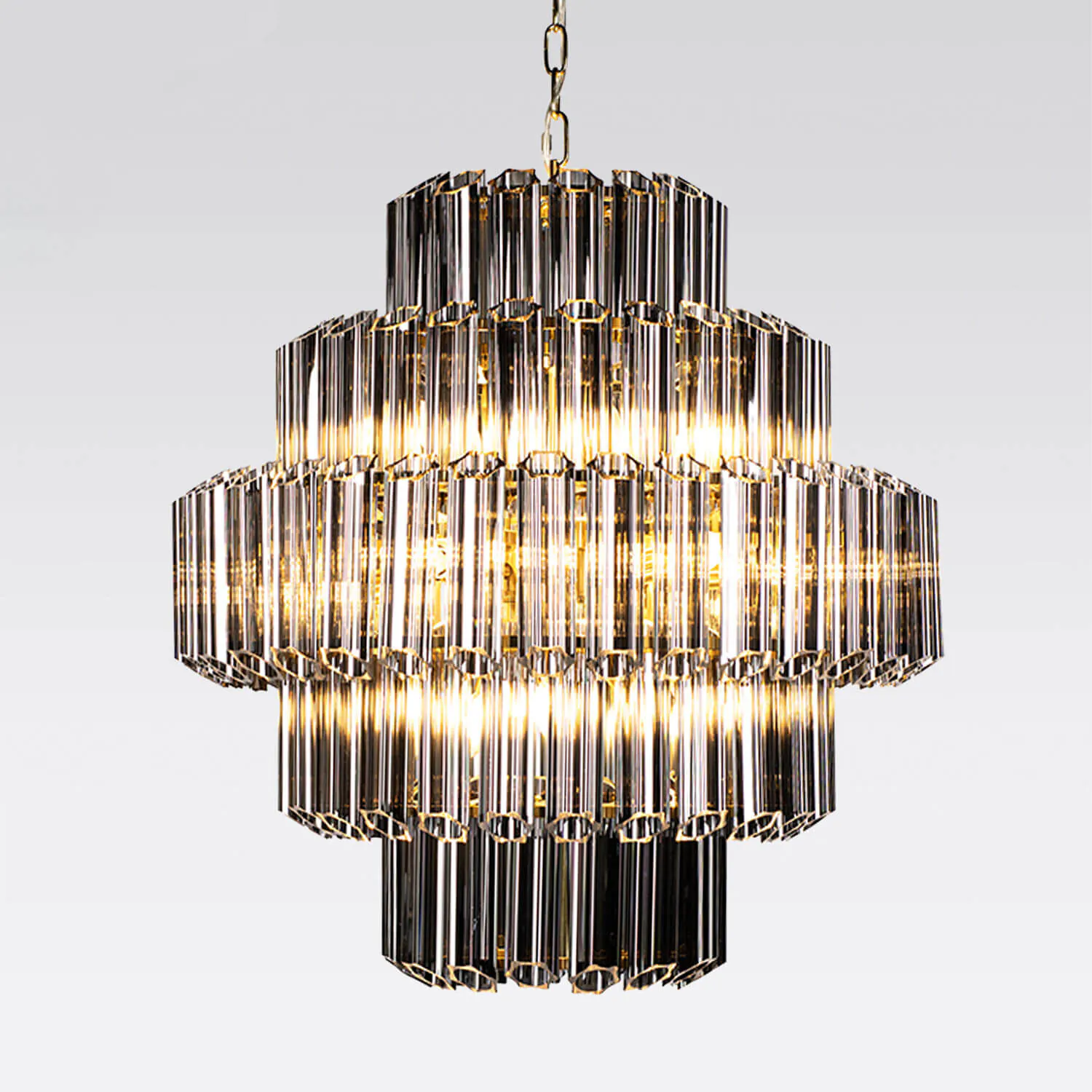 Kristallkrona Ø65cm Mässing/Svart - Verona