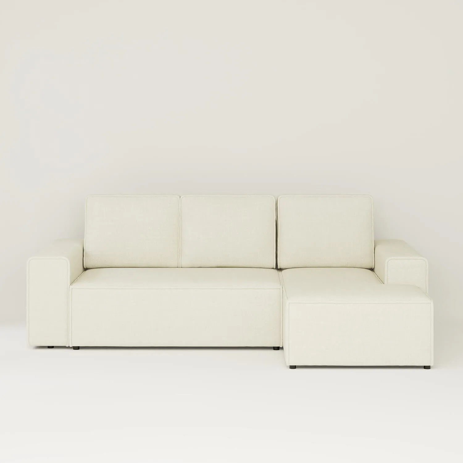 Bäddsoffa Divan Höger 255cm Beige - Sydney