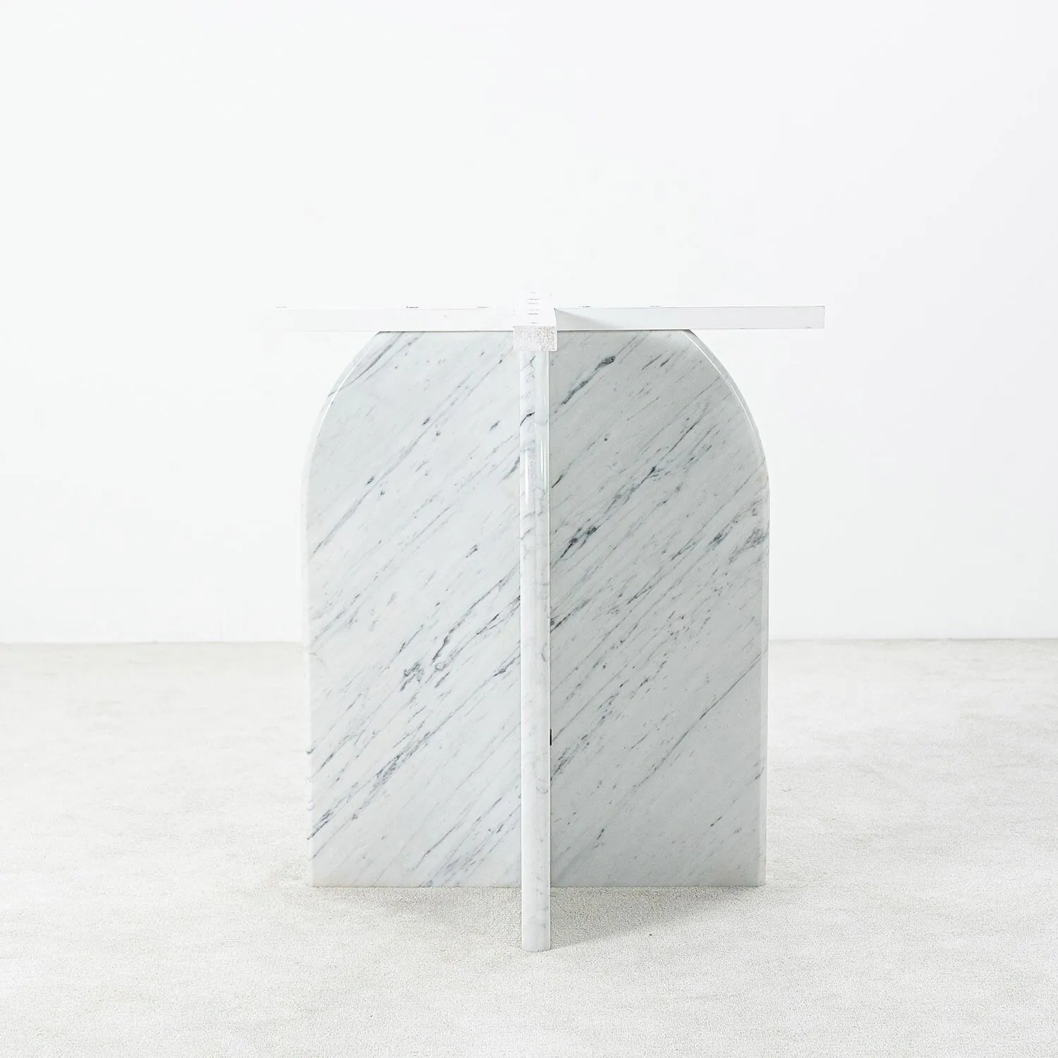 Runt Matbord Marmor Vit Ø120cm - Matisse