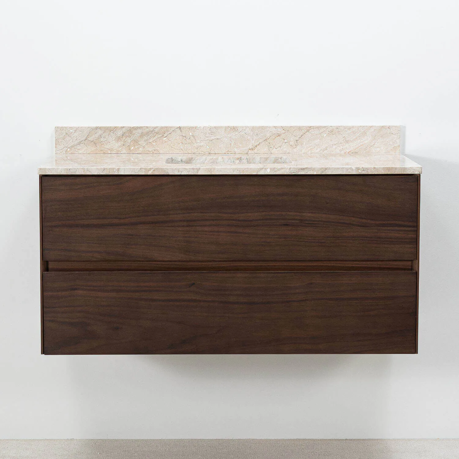 100cm Marstrand Valnöt med Beige marmor
