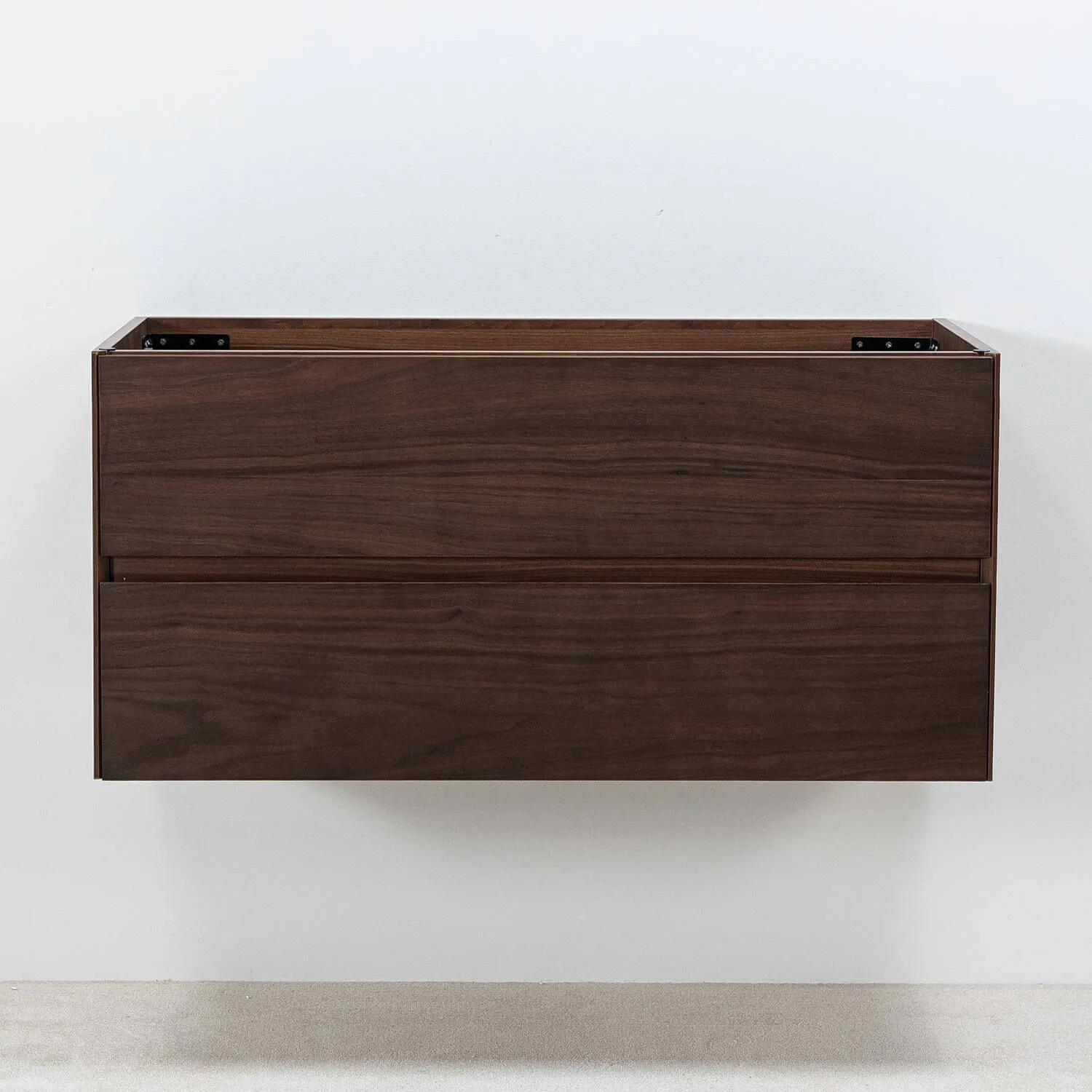 100cm modern badrumskommod i valnöt