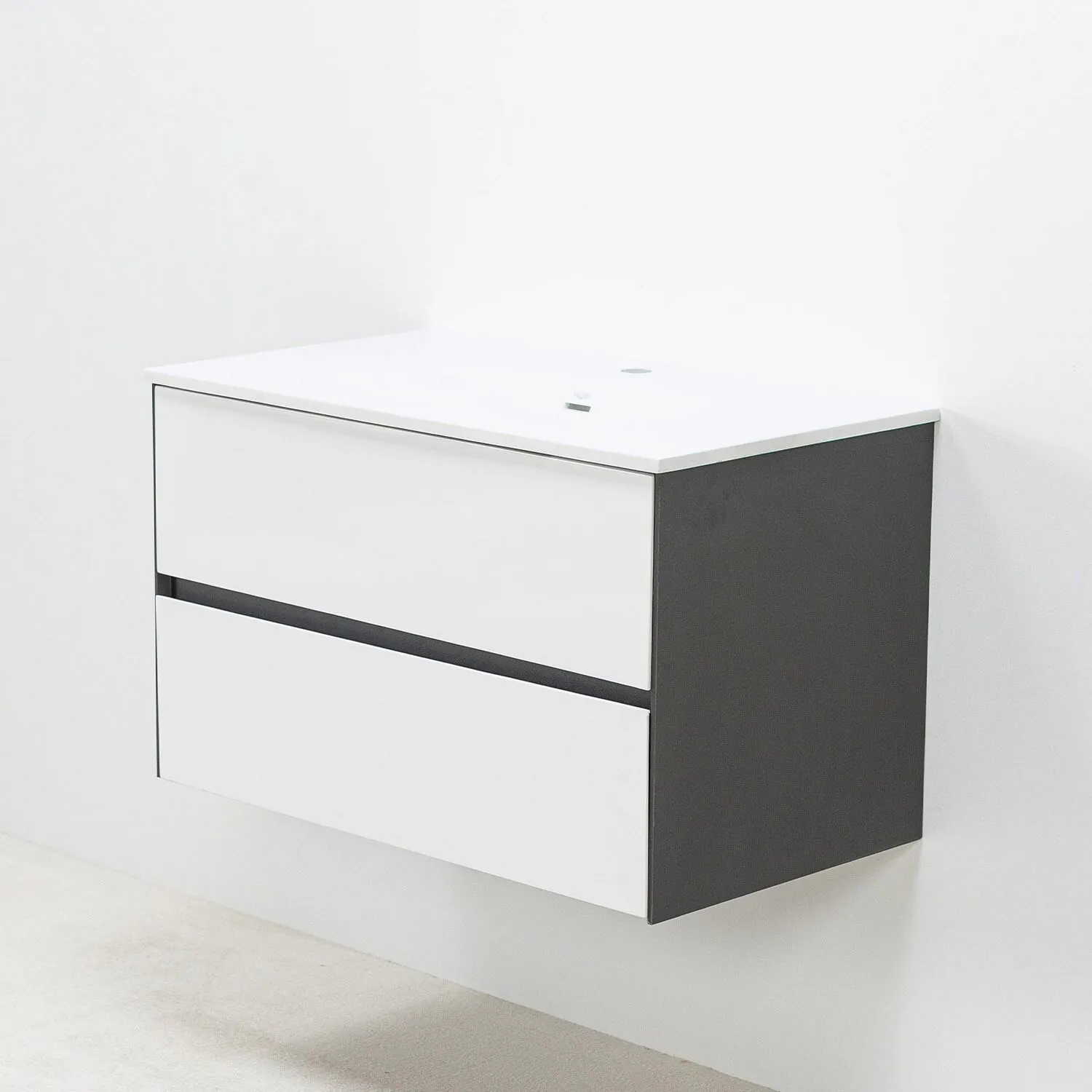 Badrumskommod Vit 80cm Vit Helgjuten - Marstrand