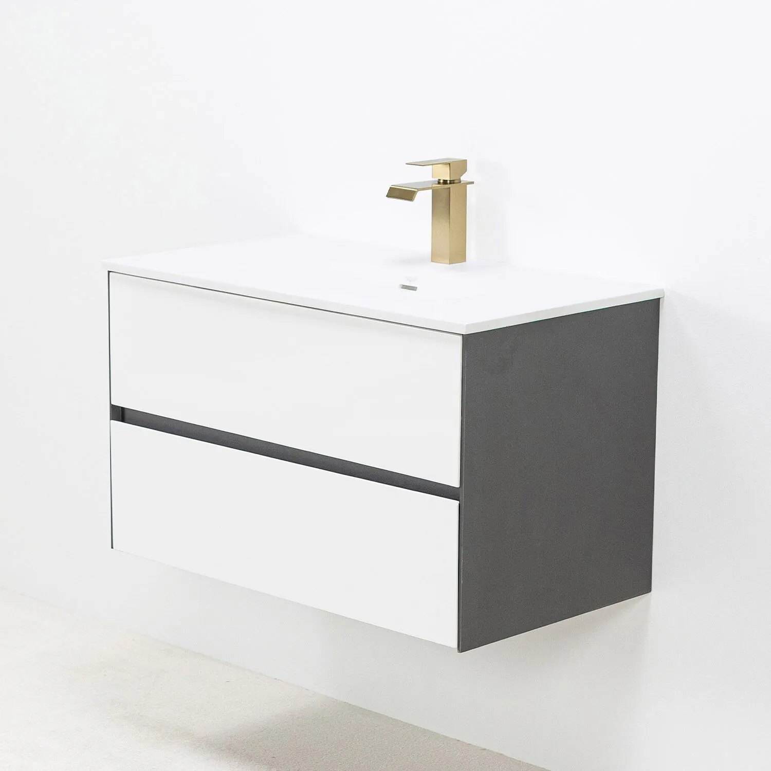 Badrumskommod Vit 80cm Vit Helgjuten - Marstrand